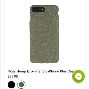PELA BRAND NEW HEMP IPHONE PLUS CASE 💚